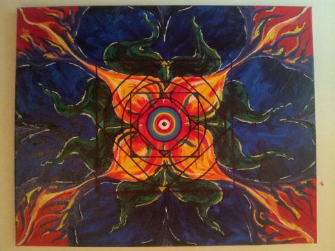 [FOR SALE] A Mandala For Good Measure + 2012 + Canvas + Acrylic + 24 x 18
