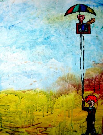 [FOR SALE] The Whole Kitten-Kaboodle For Sale + 2009 + Canvas + Acrylic + 24 x 32