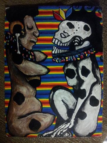 [FOR SALE] Vulnerable Greetings + 2011 + Canvas Paper + Acrylic + 9 x 11