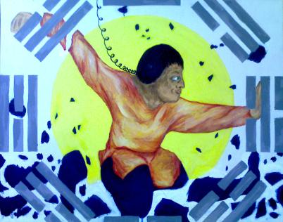 [SOLD] Broken Legs Bagua + 2009 + Canvas + Acrylic + 32 x 24