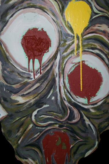 [SOLD] Dripping Senses + 2008 + Canvas + Acrylic + 36 x 52